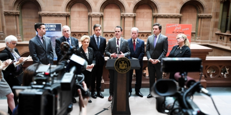 Press Conference on Measles Legislation