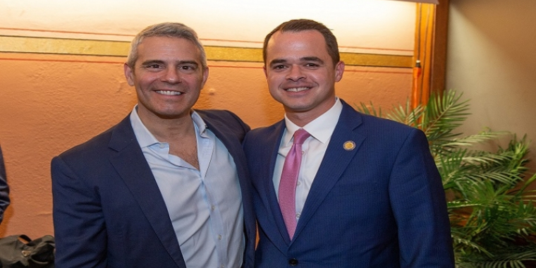 Senator Carlucci and Andy Cohen
