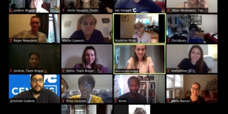 A screenshot of the Zoom call