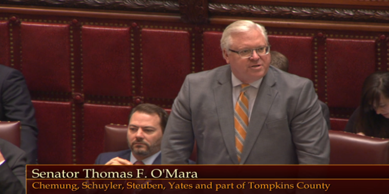 "It is a dangerous and disturbing trend of radically redefining criminal justice in New York State," said Senator O'Mara.