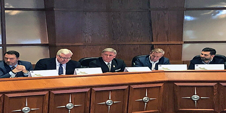 Senator O'Mara (second from left) joined Senate and Assembly colleagues at the forum in Batavia last week.