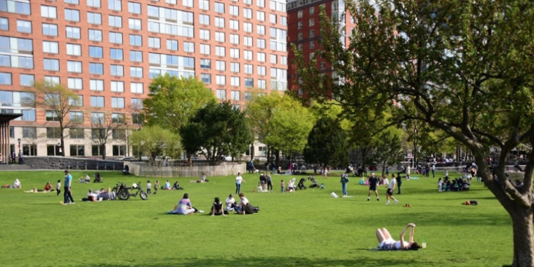 Battery Park City green space