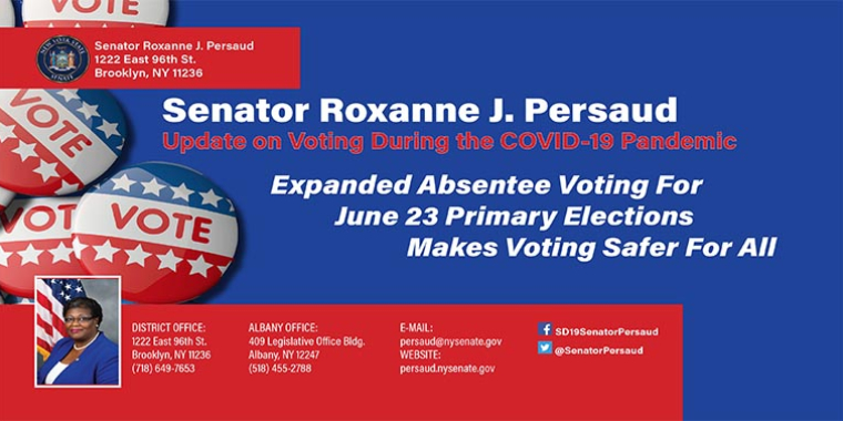 Senator Persaud's Absentee Voter Handout