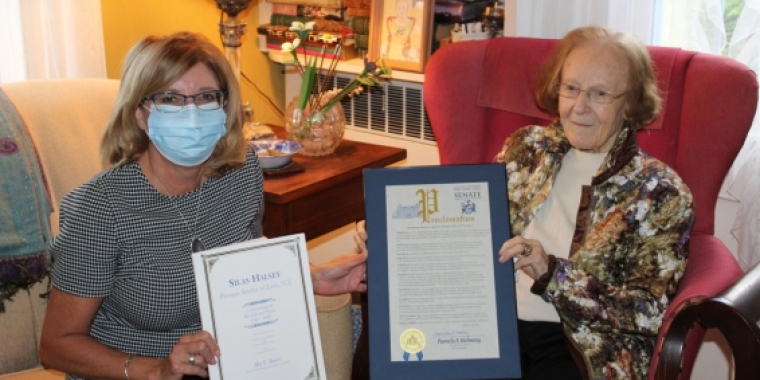 Senator Helming and Alta Boyer