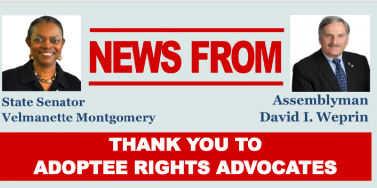 Montgomery/Weprin Adoptee Rights Bill Awaits Governor’s Signature